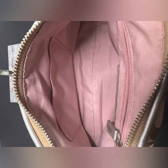 Coach Signature Multicolor Leather Stripe Shoulder Bag F17425 - Picture 7 of 10